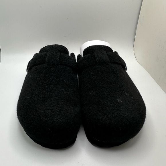 CUSHIONAIRE Women's Cork Footbed Clog 10 BLACK - Picture 2 of 7